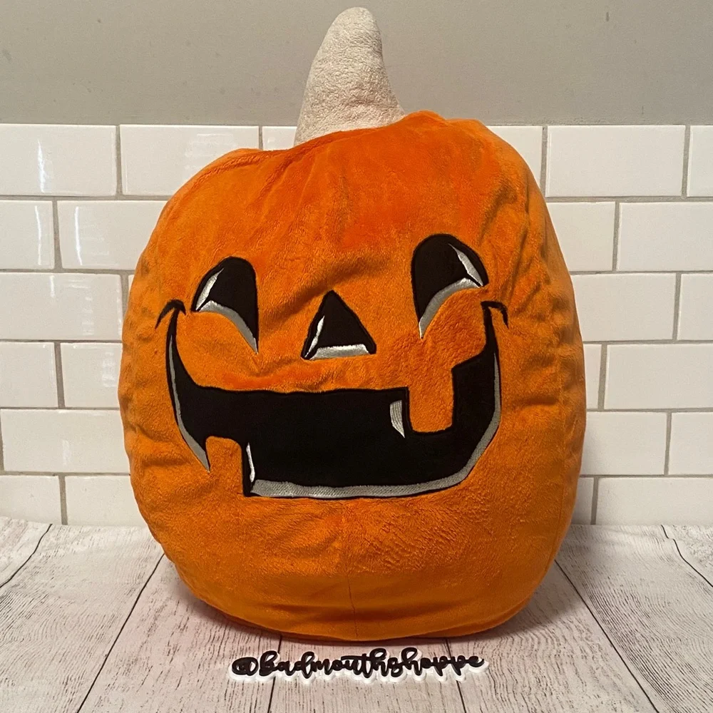 Target Hyde and Eek XL Halloween Pumpkin Figural Throw Pillow Stuffed Animal